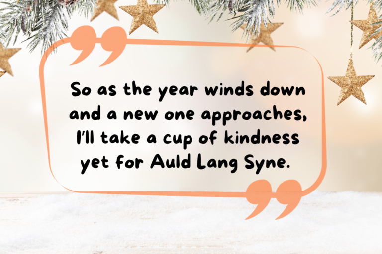 For Auld Lang Syne